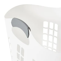 Gracious Living Easy Carry Flex Hamper, Ventilated Laundry Basket with Handles