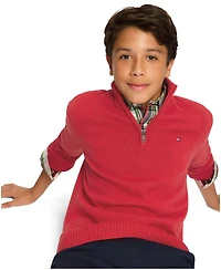 Tommy Hilfiger Toddler and Little Boys Solid 1/4 Zip Sweater