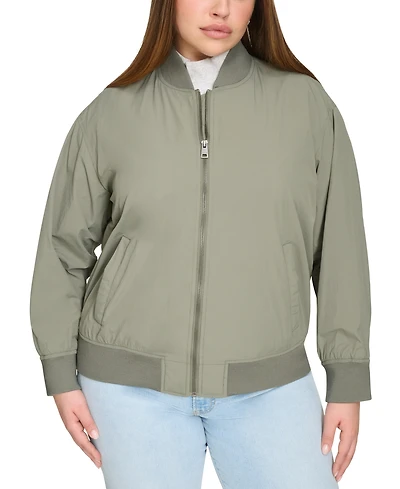 Levi's Trendy Plus Lightweight Zip-Front Bomber Jacket