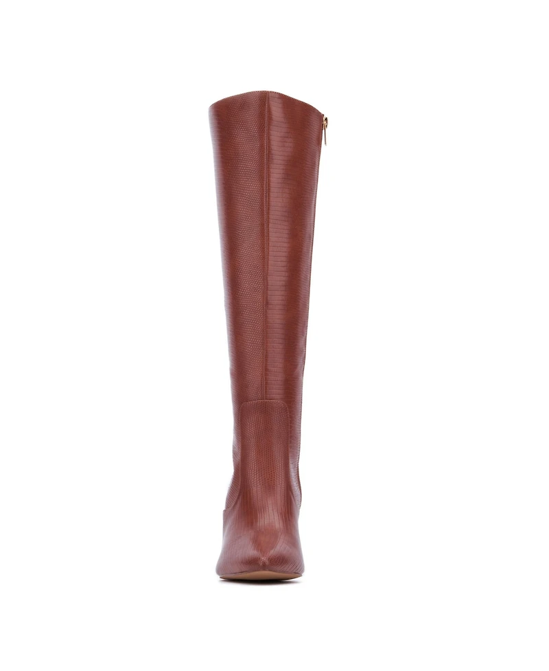 Women's Piper- lizard Embossed Kitten Heel Boots