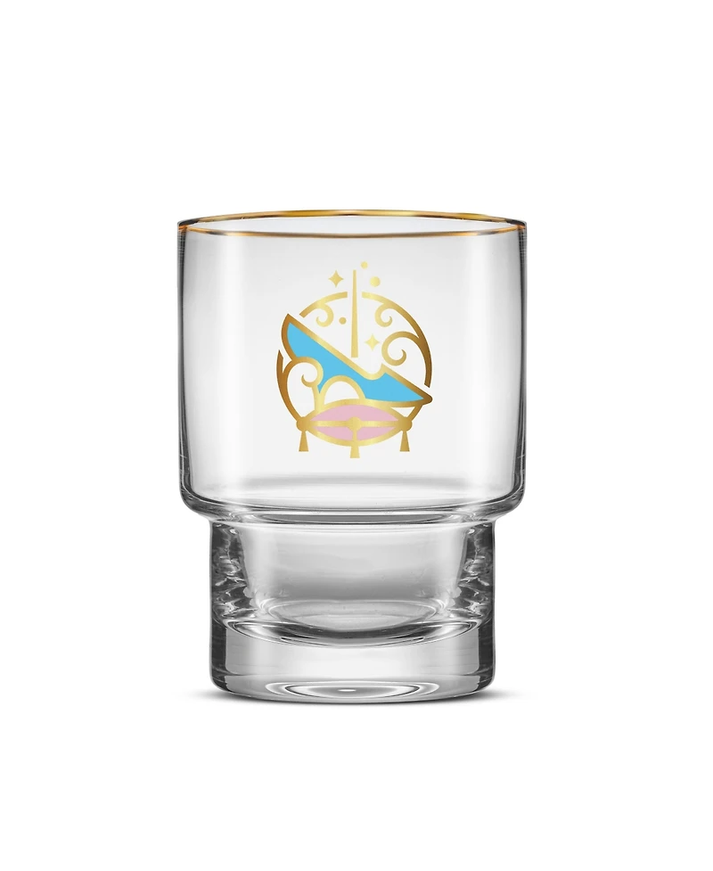 JoyJolt Disney Princess Iconic Short Drinking Glasses, Set of 6