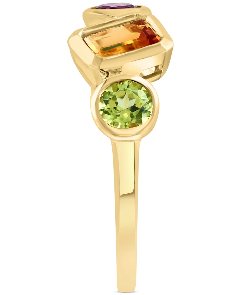 Effy Multi-Gemstone Bezel Statement Ring (1-7/8 ct. t.w.) in 14k Gold