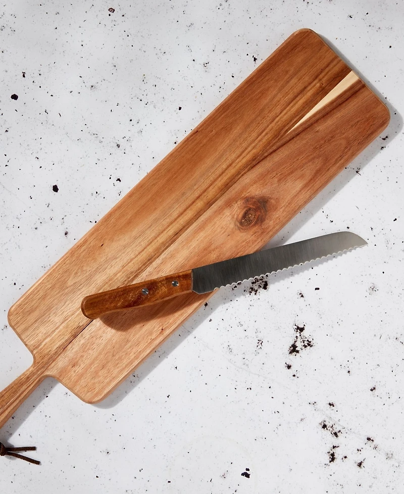 Tabletops Gallery Acacia Rectangular Serving Board Set