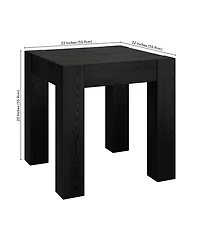 Hudson & Canal 22" Langston Wide Square Side Table