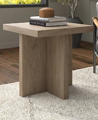 Hudson & Canal 22" Elna Wide Square Side Table