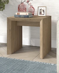 Hudson & Canal 22" Oswin Wide Rectangular Side Table