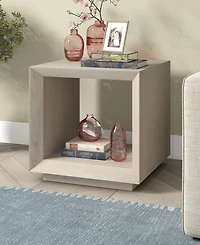 Hudson & Canal 22" Tannen Wide Rectangular Side Table