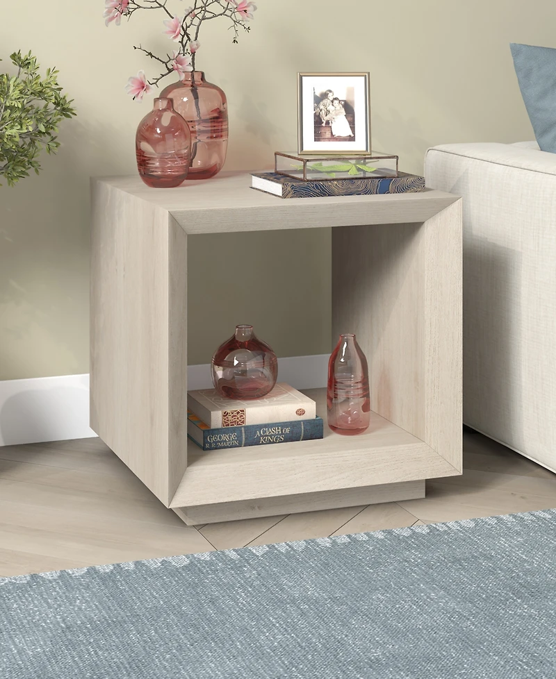 Hudson & Canal 22" Tannen Wide Rectangular Side Table