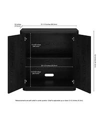 Hudson & Canal 32" Plympton Wide Rectangular Accent Cabinet