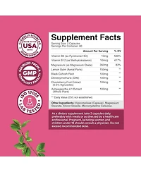 Herbal Pms Support Capsules for Women, Pms Relief for Energy, Mood, Period Cramps, Bloating Relief, Menstrual Hormonal Balance, Nature's Craft, 120ct