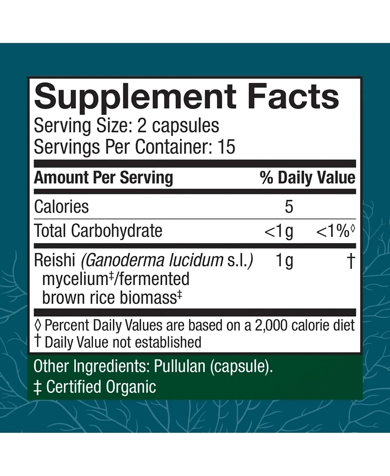 Host Defense Reishi Capsules - Heart & Immune Health Support Supplement - Mushroom Supplement to Support Energy & Vitality