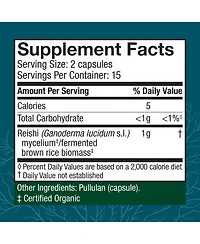 Host Defense Reishi Capsules - Heart & Immune Health Support Supplement - Mushroom Supplement to Support Energy & Vitality