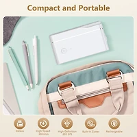 Polono P31S Label Maker Machine with Tape, Portable Thermal Printer, Portable Bluetooth Label Printer for Organizing Storage Office Home, Sticker Make