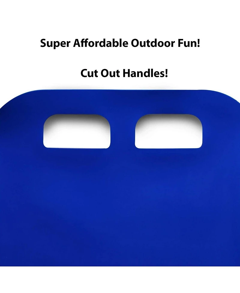 Flexible Flyer Flying Carpet Lightweight Roll Up Plastic Winter Snow Sled, Blue
