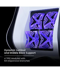 Vertagear SL5800 Ergonomic Large Gaming Chair featuring ContourMax Lumbar & VertaAir Seat systems - Rgb Led Kits Upgradeable Burgundy Red