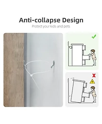 gaomon 5 Drawers Dresser for Bedroom, White Dresser with Wide Drawers, Wood Chest of Drawers, Tall Dresser for Bedroom