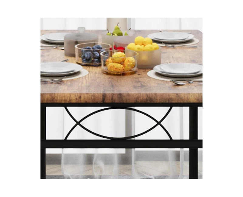 Dining Table Set for 4, Dining Room Table Set for 4, Dining Table and Chairs Set for 4, Dining Table with 4 Chairs, 4 Piece Dining Table Set