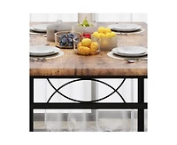Dining Table Set for 4, Dining Room Table Set for 4, Dining Table and Chairs Set for 4, Dining Table with 4 Chairs, 4 Piece Dining Table Set