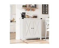 gaomon Buffet Cabinet Farmhouse Storage Cabinet with Doors and Shelves, Buffets and Sideboards Entryway Cabinet with Storage Accent Console Cabinet fo