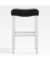 29" Upholstered Saddle Seat Bar Stool