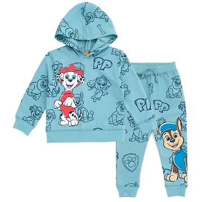 Paw Patrol Boys Nickelodeon Fleece Pullover Hoodie and Pants Outfit Set to (2T - 10-12