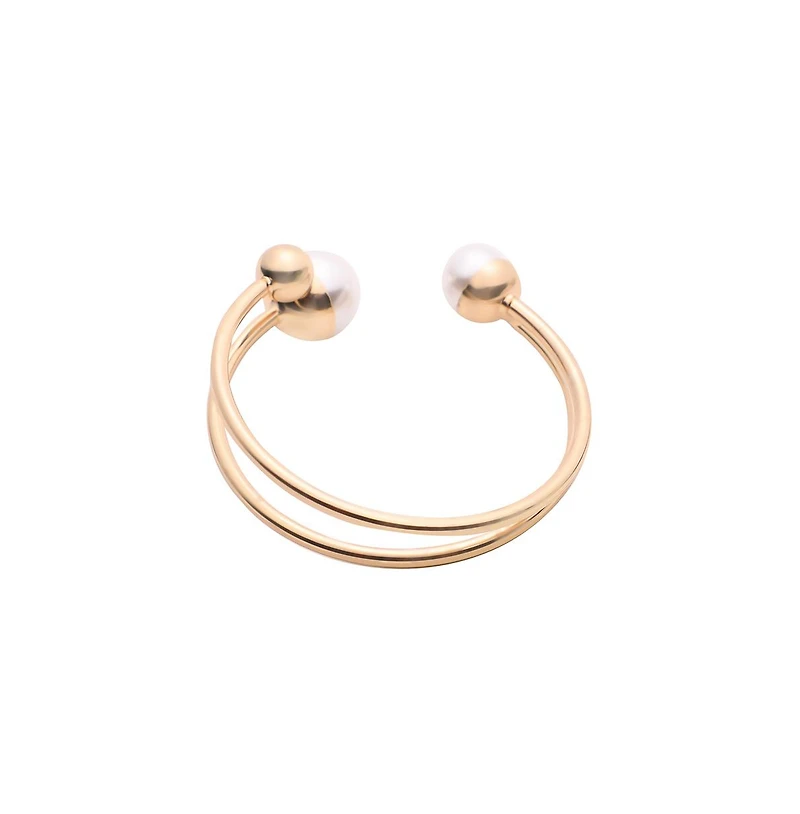 Sohi Women's Snowball Open Bangle Bracelet