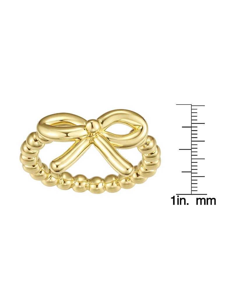 Macy's Gold and Silver-Plated Bow Statement Ring