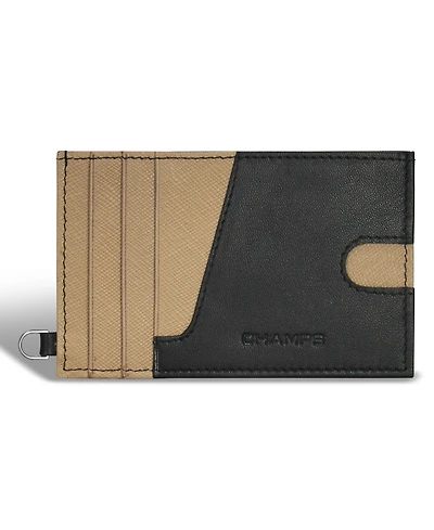 Champs Men's Iconic Collection Leather Slim Cardholder