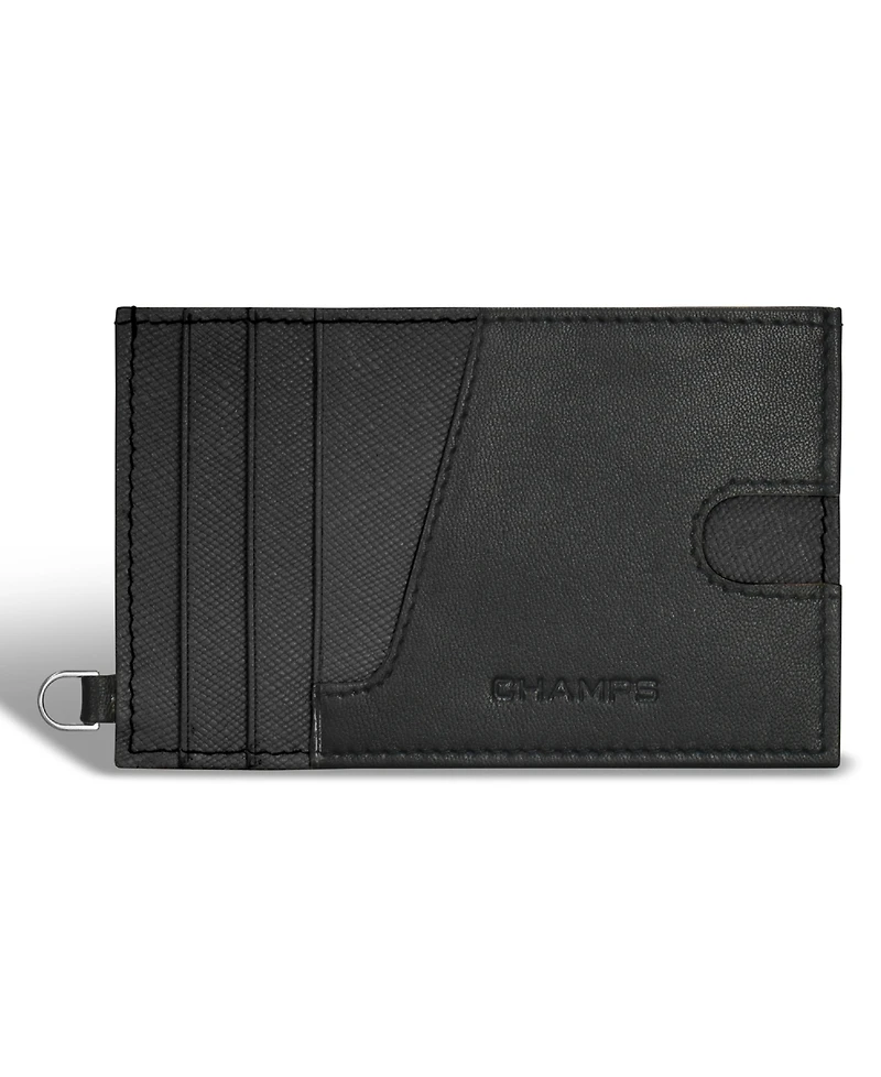 Champs Men's Iconic Collection Leather Slim Cardholder