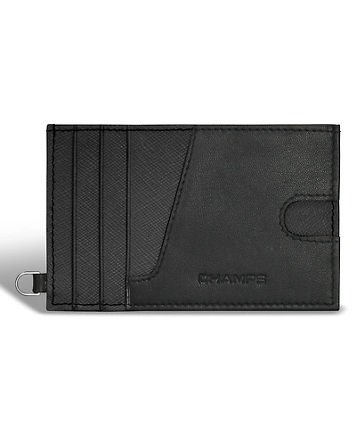 Champs Men's Iconic Collection Leather Slim Cardholder