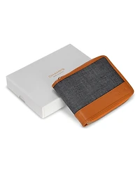 Champs Men's Denim Collection Leather Zip Around Wallet