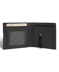 Champs Men's Onyx Collection Leather Bi-Fold Clip Wallet