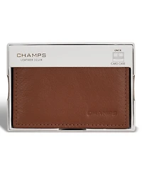 Champs Men's Onyx Collection Leather Card Case