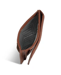 Champs Men's Onyx Collection Leather Mag Hybrid Card Holder