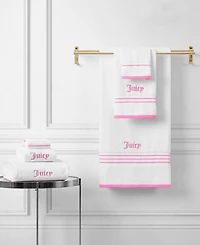 Juicy Couture Neon Border Cotton 6-Pc. Bath Towel Set
