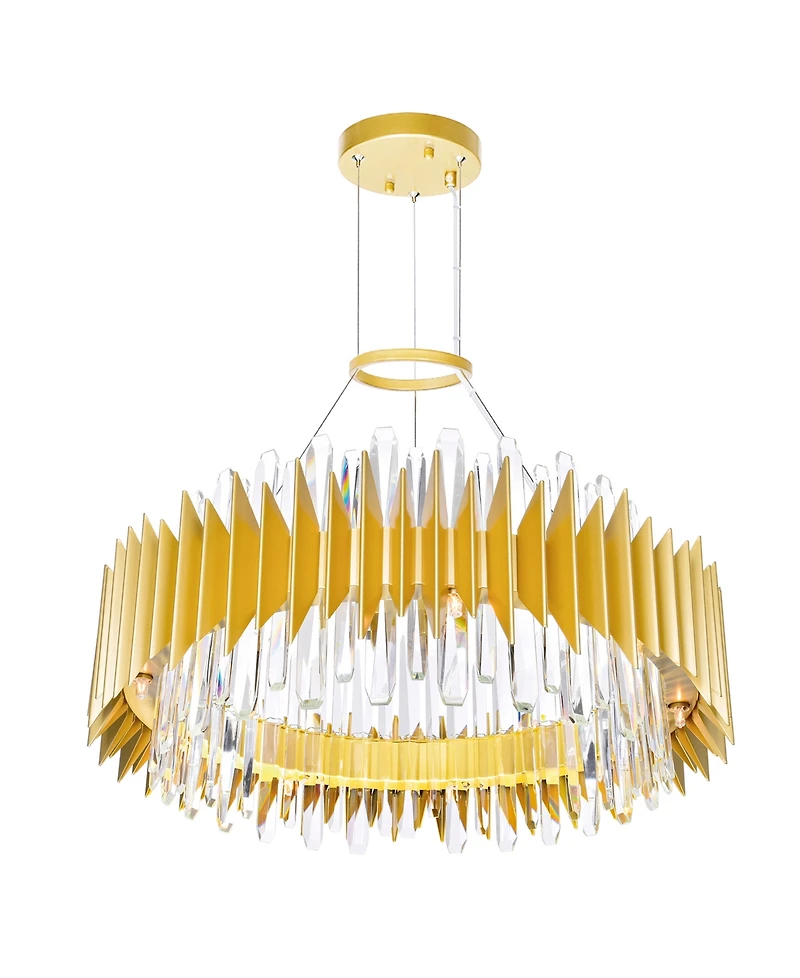 Cwi Lighting 12" Metal Cityscape 18 Light Chandelier