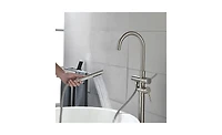 Slickblue Freestanding Bathtub Faucet - High Flow Tub Filler with Handheld Shower and Swivel Spout