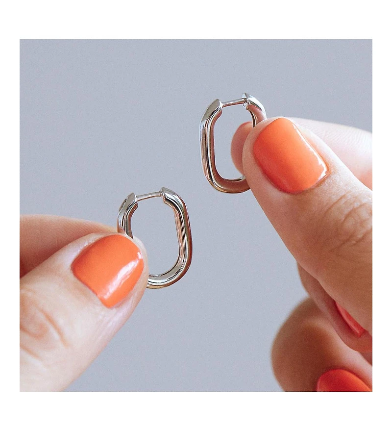 Ana Luisa Silver Hoop Earrings - Rox Small