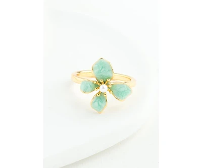 Hope in Bloom Ring in Mint
