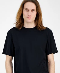 Hugo by Boss Men's Dimuni Relaxed Fit Short Sleeve Crewneck Raised Logo T-Shirt, Exclusively at Macy's