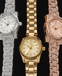 Michael Kors Women's Lexington Three-Hand Rose Gold-Tone Stainless Steel Watch 19mm