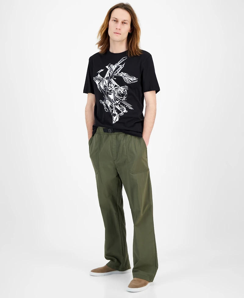 Hugo by Boss Men's Diakromio Short Sleeve Crewneck Logo Graphic T-Shirt