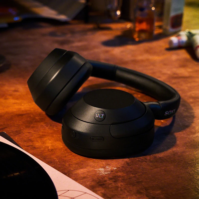 Sony Ult Wear Noise Canceling Wireless Headphone Bundle with gSport Case (Black)