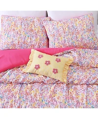 Alex + Bella Garden Posies 4-Piece Embellished Soft Microfiber Comforter Set - Full
