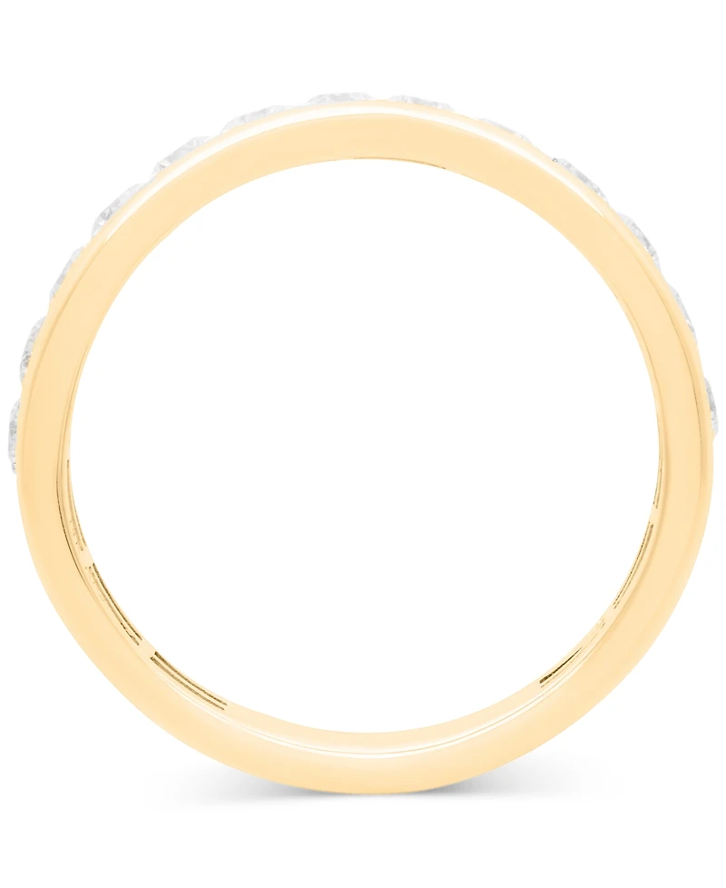 Men's Diamond Comfort Fit Band Ring (1 ct. t.w.) in 10k White Gold (also in 10k Yellow Gold)