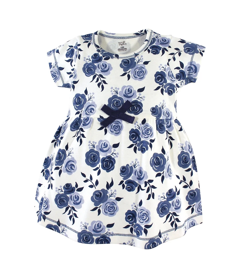 Touched by Nature Baby Girls Organic Cotton Dress and Cardigan 2pc Set