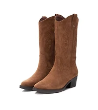 Women's Italian Western Suede Boots By Xti