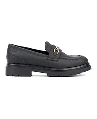 New York & Company Women's Alodie Chain Croc Embossed Loafers