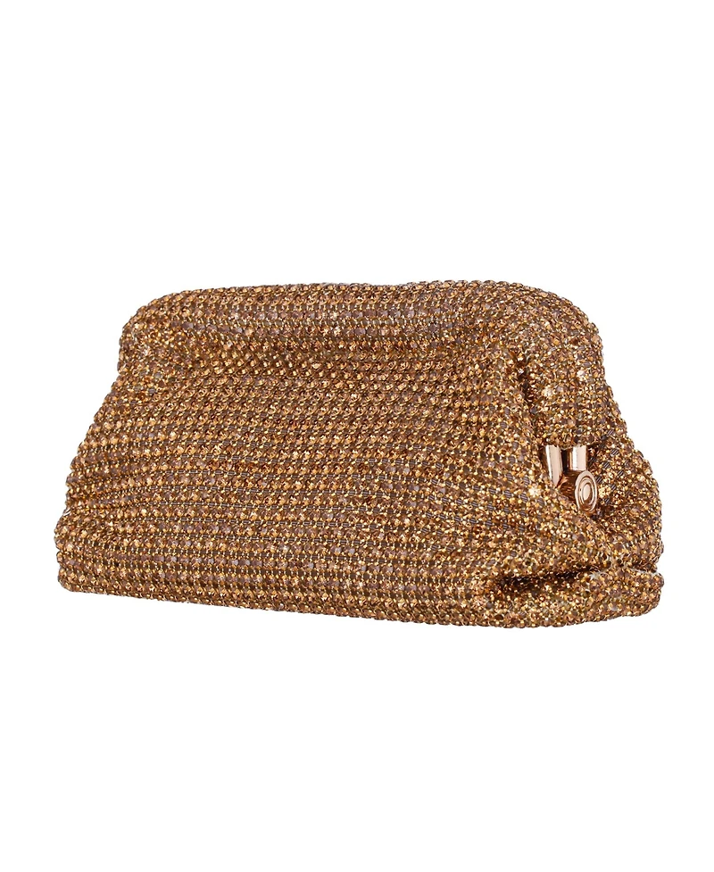 Nina All Over Crystal Frame Magnet Clutch