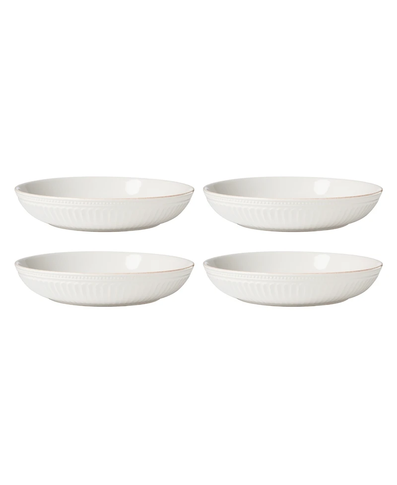 Lenox French Perle Groove Dinner Bowls, Set of 4